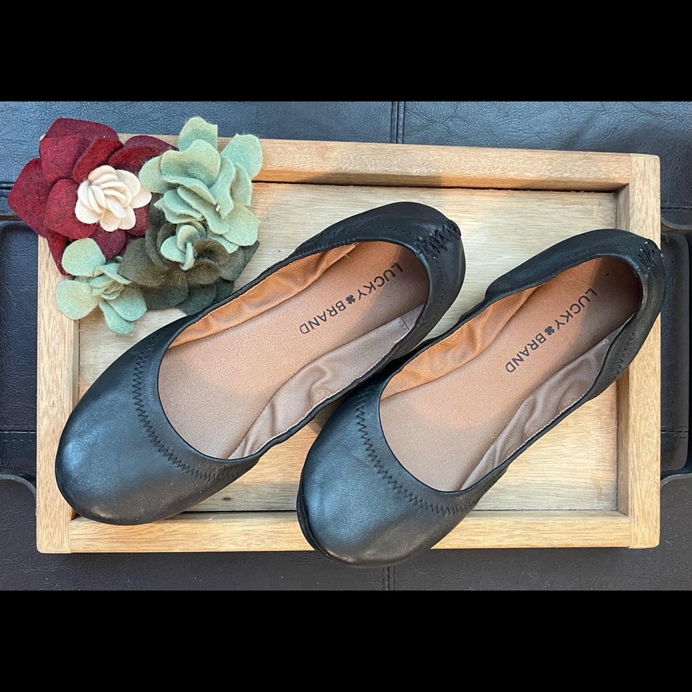 Lucky Brand black ballet flats